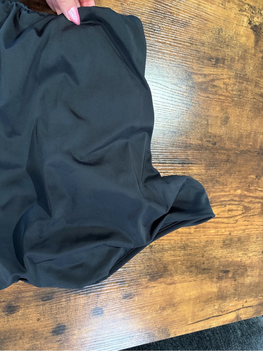 Kona Sol Black One-Shoulder Swimsuit - Picture 3 of 6